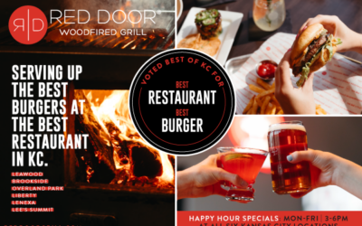 Red Door Woodfired Grill Voted Best Restaurant and Best Burger in KC Magazine Best of KC 2024